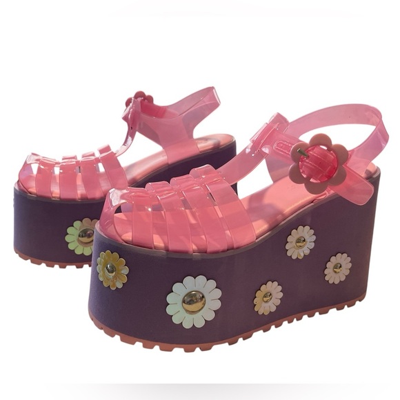 Sugar Thrillz Lavendar Pink Jelly Platform - Picture 2 of 4